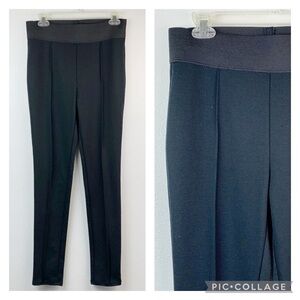 Metaphor high waist ponte knit skinny pants, pull on with seams down front EUC